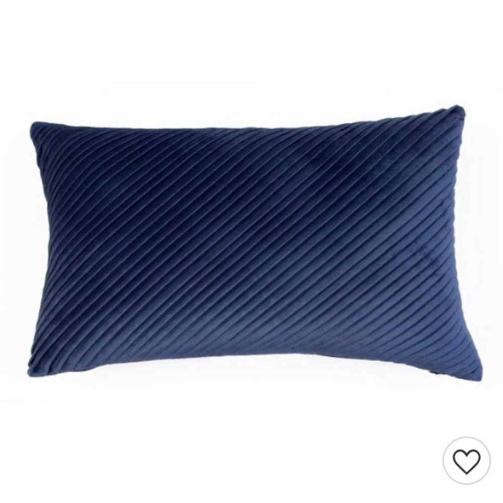 NWT Target blue velvet throw pillows